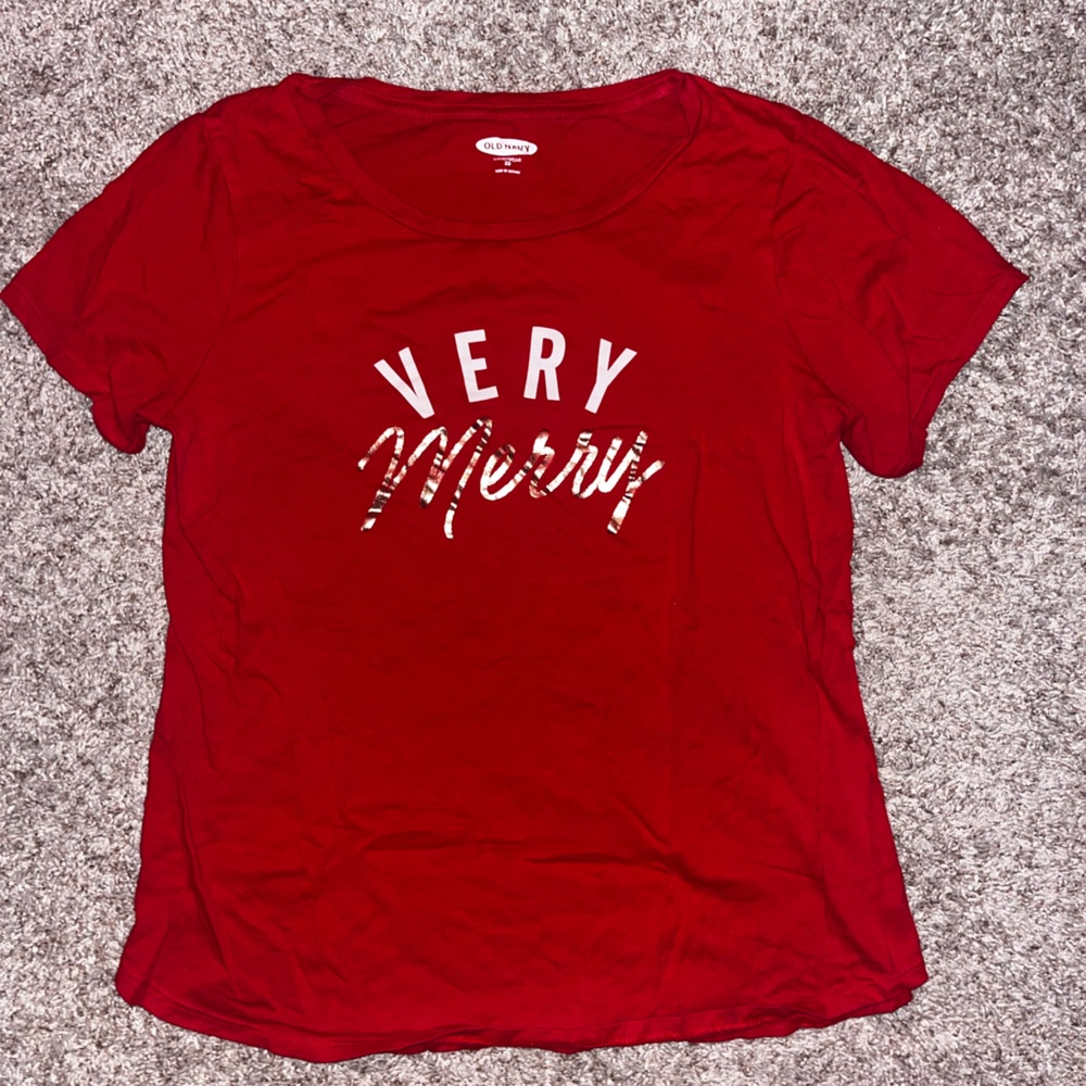 Red Christmas shirt/pajama shirt